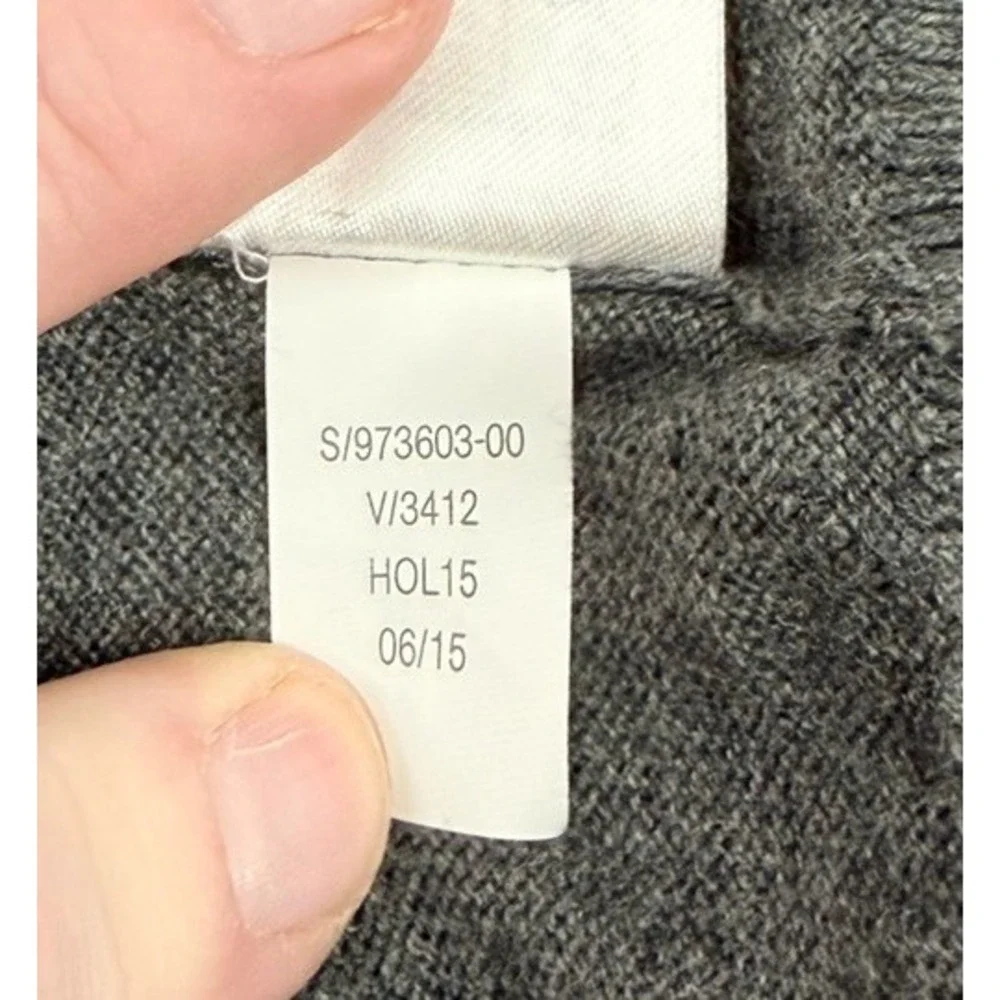 BANANA REPUBLIC Luxe Sweater Collection Mens XL Gray Long Sleeve Quarter Zip NWT